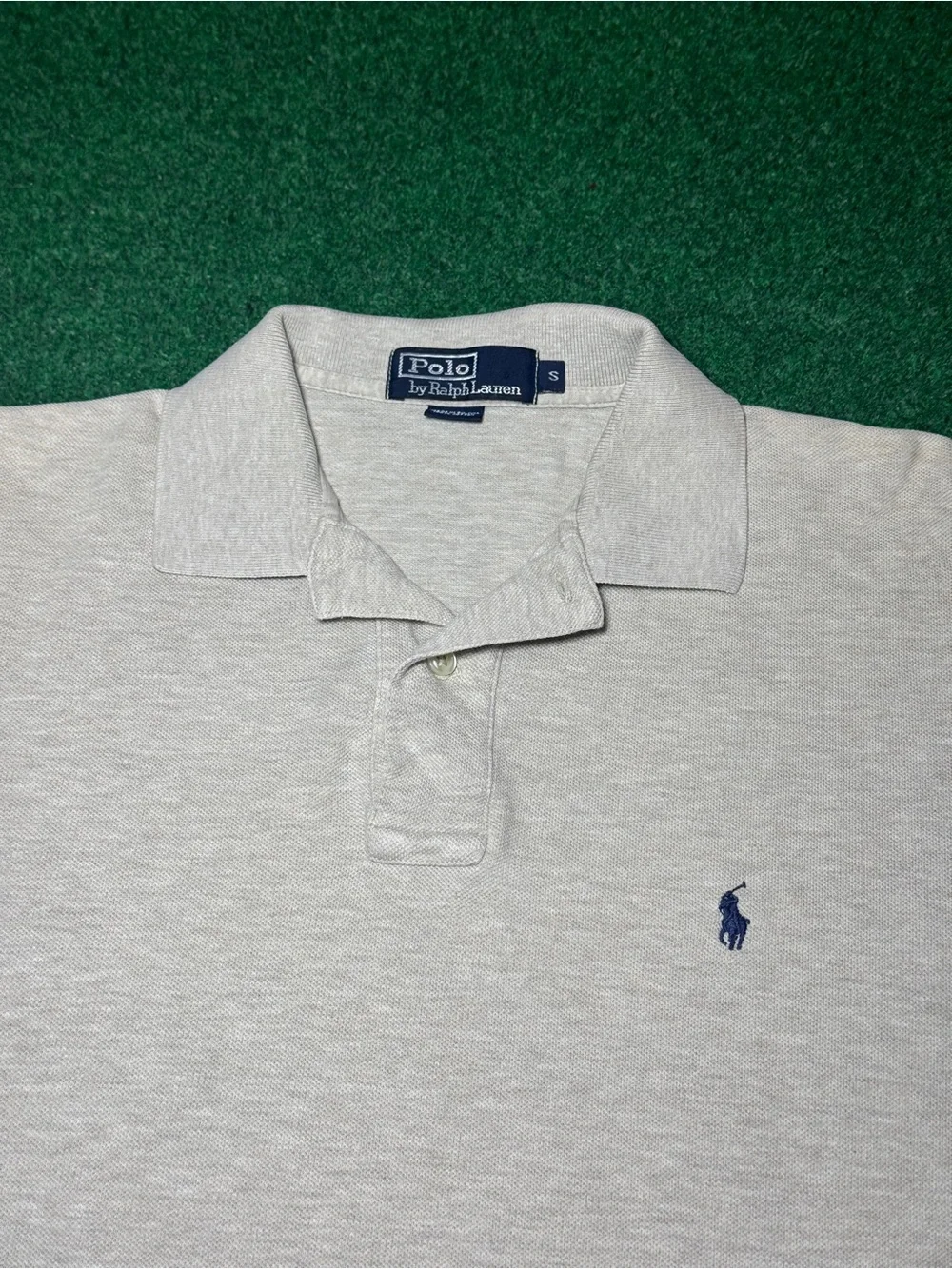 Polo Ralph Lauren Vintage Polo Small Oversized Gray 90s 20x26 Collared Shirt